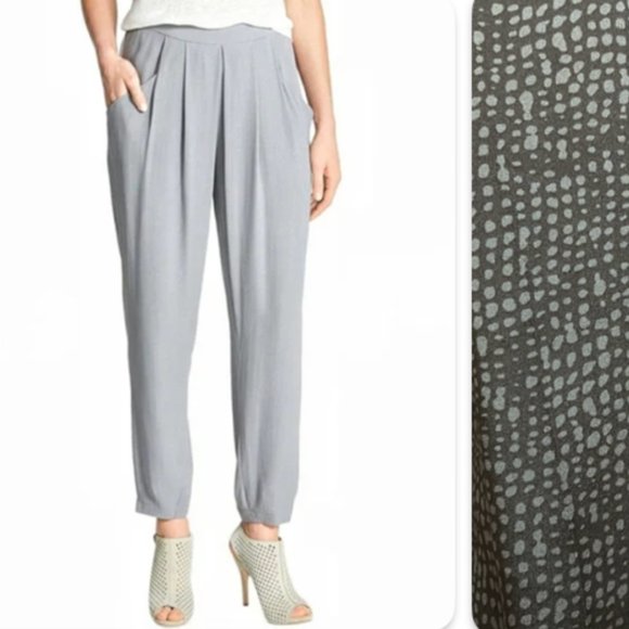 Eileen Fisher 100% Silk Georgette Pleat Pants szLP - Picture 4 of 14